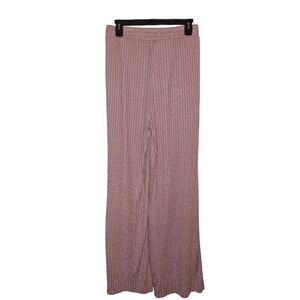 Southern Shirt‎ High-Rise Pants Pink Ribbed Lounge Size Large Tall Loungewear
